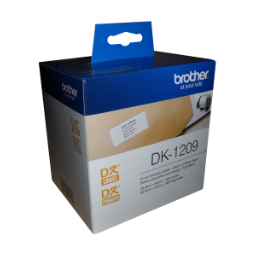 Brother DK-1209 Petites étiquettes d'adresse en papier (800 étiquettes) - 28,9 mm x 62 mm (1,1" x 2,4")