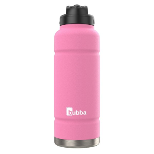 bubba Bouteille d'eau isotherme en acier inoxydable Trailblazer, 1,18 L, avec paille, Azalea